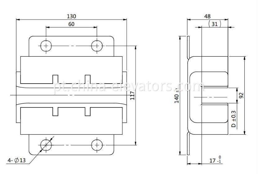 Thyssen CWT Guide Shoe